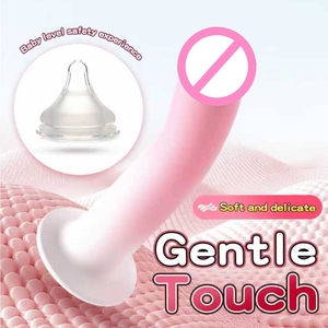Vente en gros de gode en silicone liquide de qualité supérieure de 6,5 pouces - Pénis artificiel flexible et pliable à surface lisse arc-en-ciel, jouet sexuel pour femme - Product Image 3