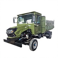 Camion benne diesel 4x4 économique à quatre cylindres, 58 CV/78 CV, haute puissance, pour la construction et l'agriculture tout-terrain