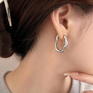 Orecchini irregolari da donna, design geometrico di ispirazione francese, eleganti orecchini alla moda per tutti i giorni e per feste, idea regalo - Product Image 6