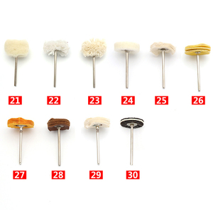 Brosse de polissage en <span class=keywords><strong>nylon</strong></span>, roue de polissage pour bijoux, brosse coupelle en fil de laiton 2,35 mm/3 mm, brosse abrasive à poils, tête de polissage en tissu - Product Image 3