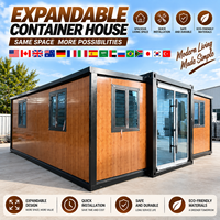 Maison préfabriquée en conteneur au design élégant, résistante au vent, 3 chambres, extensible, 20 pieds, pour habitation
