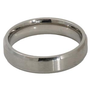 Minimalist <b>Titanium</b> Steel <b>Ring</b> Plain Wedding Band For Couple Jewelry Stainless Steel Round Geometric Design ZR1763S 11 - Product Image 5