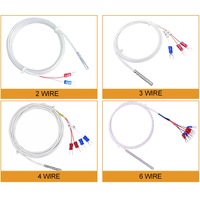 Chine fournisseur 3 fils 4 fils industriel pt1000 pt100 rtd capteur de thermocouple de température