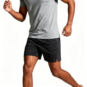 Shorts d'entraînement pour hommes, respirants, à séchage rapide, vêtements de sport athlétiques avec taille élastique réglable pour la salle de sport et l'entraînement sportif - Product Image 1