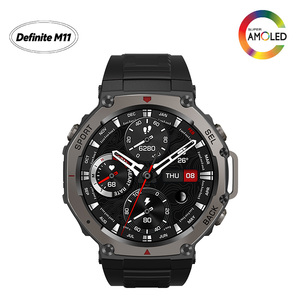 สมาร์ทวอทช์สำหรับกีฬากลางแจ้งรุ่น M11-DM58 ความแม่นยำสูงระดับ 6 ดาว หน้าจอ AMOLED 1.43 นิ้ว กันน้ำ 5ATM แบตเตอรี่ 500mAh รองรับโหมดกีฬามากกว่า 170 โหมด ปรับแต่งโลโก้หน้าจอดวงต่างเริ่มต้นได้ - Product Image 6