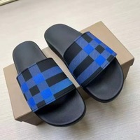Chaussures EVA tendance à séchage rapide, semelle intermédiaire antidérapante lumineuse Evergreen, style marche, pantoufles à carreaux en caoutchouc EVA toutes saisons