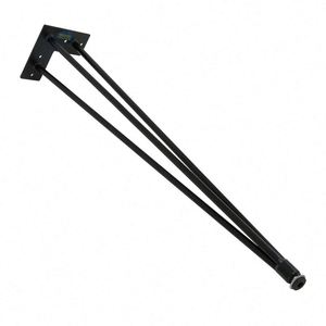 Pieds de table en fer et acier noirs, style épinglette, pour mobilier de restaurant, extérieur, hôpital, salle à manger, café, salon - Vente en gros à prix abordable - Product Image 3
