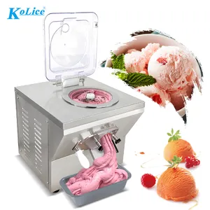 Desktop 20L production bottom discharge door vertical batch freezer pulp vertical hard ice cream maker with Built-in Compressor