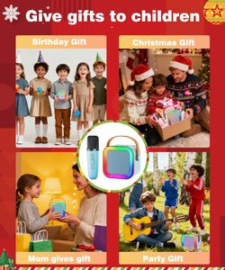 Kid <b>Mini</b> Karaoke Machine-Wireless 5W Portable <b>Speaker</b> with 10m Range Educational Toy for 5-15 Years Unisex <b>Mini</b> Karaoke Machine - Product Image 6