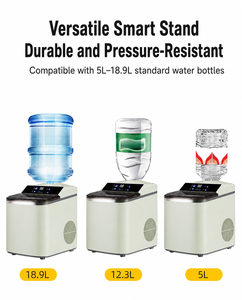 Máquina de Hielo Pequeña Portátil para Electrodomésticos, Cubos de Hielo Cuadrados Grandes, Producción de 16 kg, Máquina para Hacer Hielo para Negocios - Product Image 2