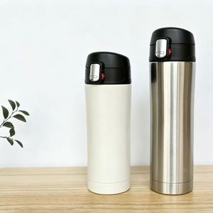 Vaso Térmico Ecológico Japonés Minimalista de 450 ml para Viajes en Auto, Acero Inoxidable 304, Tapa con Cierre Hermético, Venta al Por Mayor, Regalo - Product Image 1