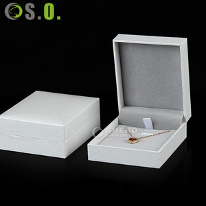 Wholesale Imitation Leather Paper Jewelry Box Set High Quality Lightweight for <b>Ring</b> Necklace Earring Display Protection - Product Image 1