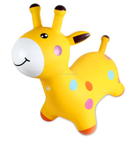 Girafe sauteuse gonflable pour enfants, animaux de ferme en PVC, prix de gros bon marché, jouet mignon pour enfants - Product Image 6