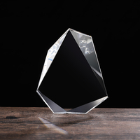 Trophée unique en cristal K9 en forme d'iceberg, surface gravable au laser, logo personnalisé, trophée gravable pour cérémonie de remise des prix, cadeau