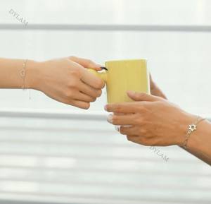 Dylam His And Hers Custom Couples bracciali targhetta intrecciata Id Matching Lover Set regalo personalizzato per coppia Idea Him Her - Product Image 3