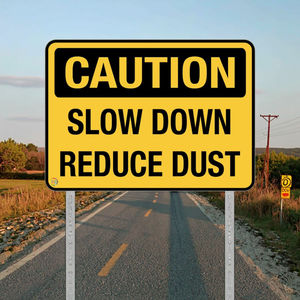 محدد السرعة تحذير علامات تحذير عاكسة لوحة ألومنيوم سميكة نموذج مخصص - Product Image 4