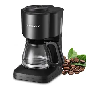 Sokany 124 Venta caliente de alta calidad 4-6 tazas fabricante de goteo 110V-240V máquina de café