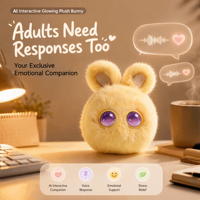 Jouet en peluche électronique intelligent pour animaux de compagnie, en coton PP, réglable, pour l'apprentissage des enfants, vente en gros