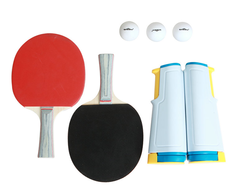 Durable Plastic Mini Table Tennis Set With Retractable Net and PingPongFor Kids Children Practice TraininggPong