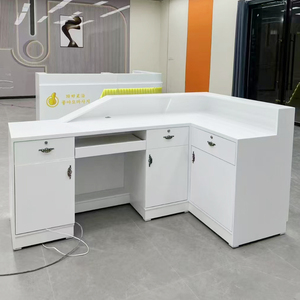 Comptoirs de <span class=keywords><strong>caisse</strong></span> de magasin personnalisés Comptoir de service de centre commercial Comptoir de caissier avec logo - Product Image 2