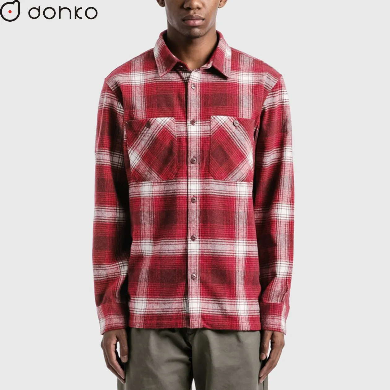 custom heavy premium flannel long sleeve shirts