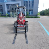 Caricatore Elettrico Compatto con Braccio Telescopico da 0,8 Tonnellate, 4WD, Batteria 72V, con Forche per Pallet, per Magazzino e Movimentazione Materiali in Fattoria