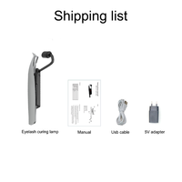 Lampe à pincettes LED UV adaptée à tous les systèmes portables d'extension de cils, pour la colle à cils, lampe UV pour un séchage rapide des cils