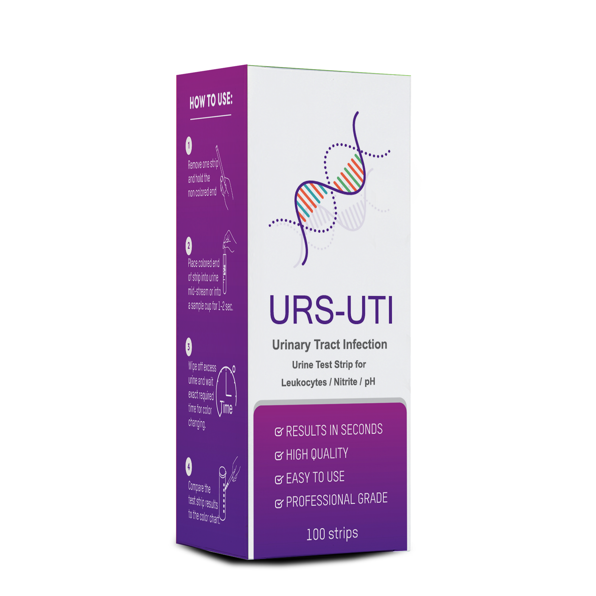 TEST ANALISI URINE / STRISCE URINE - 10 Parametri - Uso Professionale - Flacone Conf.100pz - Foto 6