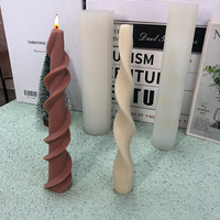 CM014 Kerzenform 3D Duftkerzen DIY Langlebige Handgemachte Seifenform Lange Kirchen-Plastik Nordische Kerzenform für Kerzenherstellung