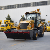 Neuer Diesel CE-Zertifizierter Landwirtschafts-Traktor Baggerlader mit EPA-Motor Großer Retroexcavadora 4x4 Baggerlader