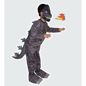 Disfraz de Dinosaurio SINSEN para Niños, Mono de Tiranosaurio Rex con Máscara y Cola, Disfraz para Fiesta de Halloween, Talla Infantil - Product Image 2