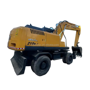 95% nouvelle pelle sur pneus d'occasion équipement lourd Hyundai210 seconde main excavatrice sur pneus à vendre - Product Image 5