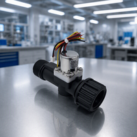 Katup Pulsa Sensor Aliran Diafragma DC3V 3/4 Inci Katup Solenoid Terintegrasi Merek Transl Kontrol Air Luar Ruangan Irigasi Taman