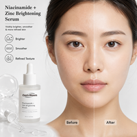 Huile éclaircissante coréenne pour soins de la peau, marque privée, à la niacinamide, à l'acide kojique et à l'acide azélaïque, pour améliorer l'éclat et le teint.