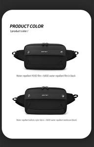 New Small Square Nylon Waterproof Wear-Resistant Men's Waist <b>Chest</b> Travel Commuting <b>Storage</b> Bag Stitching Zipper Closure - Product Image 6