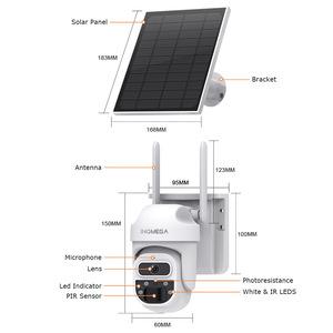 Nouvelle Caméra de Surveillance Extérieure Transfrontalière 4G à Énergie Solaire avec Capteur CMOS HD 3MP, Vision Nocturne Couleur et Interphone Vocal - Product Image 4