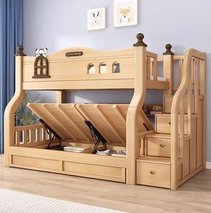 Letto <span class=keywords><strong>a</strong></span> castello in legno massello <span class=keywords><strong>per</strong></span> dormitorio studentesco, letto <span class=keywords><strong>a</strong></span> due piani <span class=keywords><strong>per</strong></span> due bambini in camera da letto - Product Image 6