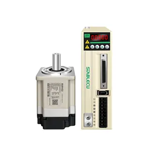 AC Servomotor Hoge Toque Met Encoder Mini Motor 0.4kw Ac Servo Driver 80 Flens 3 Fase Drive Kit