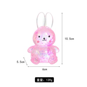 CHENXI Jouet à presser créatif Lapin Pailleté, Squishies Extensibles Écologiques en Sucre de Malt, Jouets Anti-stress pour Enfants de 5 à 7 Ans, Soulagement de l'Anxiété - Product Image 5