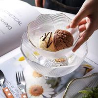 Bol de service moderne en verre festonné pour apéritifs, collations, bonbons, buffet de mariage, décoration de table de fête, plat à nourriture transparent