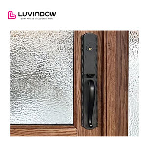 أبواب خشبية حديثة للفلل مع نوافذ جانبية زجاجية عازلة للحرارة - Product Image 5