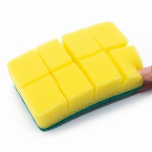 5 pièces/paquet <span class=keywords><strong>Prix</strong></span> bas Éponges à vaisselle personnalisées anti-rayures double face pour le nettoyage de la cuisine Tampon à récurer - Product Image 5