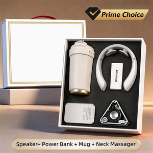 Masseur de cou Mug, Power Bank, Haut-parleur – Coffret cadeau d'entreprise pour anniversaire, événementiel et de fin d'année – Vente en gros - Product Image 3