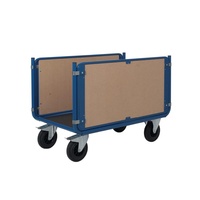 Chariot pliable industriel de chariot à main avec le conteneur durable de fil de conception empilable pour le stockage d'entrepôt