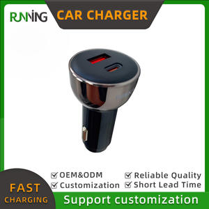 Cargador Rápido para Auto de 20W PD, USB-C + USB-A 5V/3A QC3.0 y <span class=keywords><strong>SCP</strong></span> para Teléfono Móvil, Cámara y Auriculares - Product Image 2