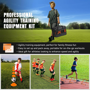 Kit d'entraînement d'agilité et de vitesse, échelle d'agilité, cônes de marquage, obstacles, parachute de course, équipement et accessoires d'entraînement de <span class=keywords><strong>football</strong></span> - Product Image 6