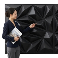 Panneaux muraux 3D en PVC insonorisés, décoratifs, effet diamant, 30 x 30 cm, pour salon, commerce et usage domestique