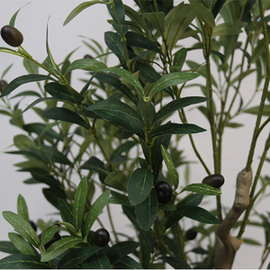 Piante Artificiali in Plastica, Alberi di Ulivo Finti Staccabili, Bonsai in Vaso per Decorazione - Product Image 3