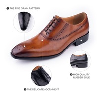 Chaussures habillées de luxe en cuir véritable pour hommes, faites à la main, à bout pointu, à lacets, pour le bureau, les affaires, les mariages et les tenues de soirée formelles