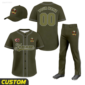 Wholesale <strong>Custom</strong> Sublimation Design Baseball <strong>Uniform</strong> Kits Training <strong>Softball</strong> &amp; Baseball Jersey Men's Baseball Shirts &amp; Pants Sets - Product Image 1